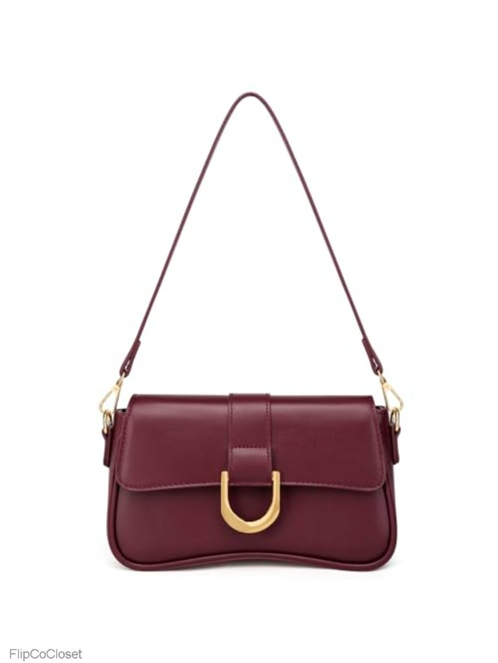 Small Vegan Leather Hobo Bag Crossbody Shoulder Purse Women Retro Clutch